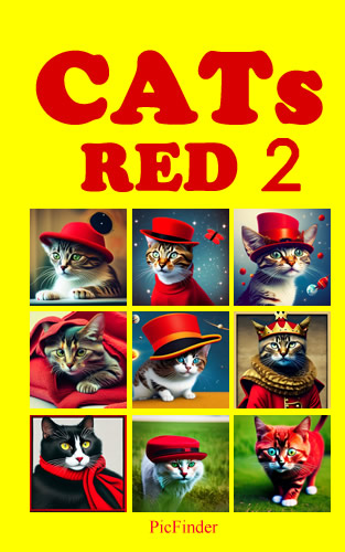 CATS RED 2 A.I 2, PicFinder.ai, ISBN: 9798386256449, ISBN: 9798386253424